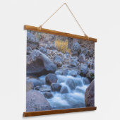 Der Fluss Rocky River Wandteppich Mit Holzrahmen (Gewinkelt)