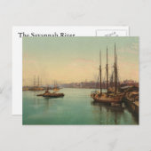 Der Fluss Savannah Postkarte (Vorne/Hinten)