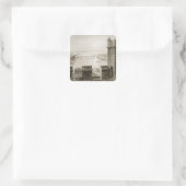 Der Fluss Shannon und Limerick Quadratischer Aufkleber (Tasche)