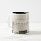 Der Fluss Shannon und Limerick Zweifarbige Tasse (Vorderseite Links)