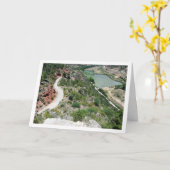 Der Fluss Turia, Domeño Viejo, Valencia, Spanisch Karte (Gelbe Blume)