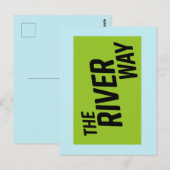Der Fluss Weg Postkarte (Vorne/Hinten)