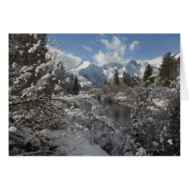 Der Fluss Wenatchee und die Ausläufer der (Vorderseite (Horizontal))