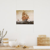 DER FLYING CLOUD POSTER (Küche)