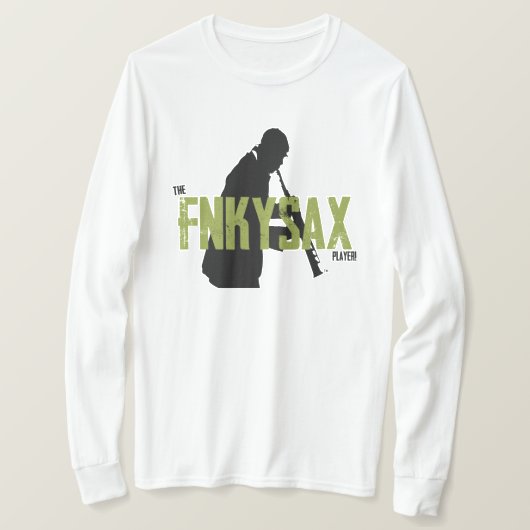 Der FnkySax Player Long Sleeve T - Shirt (Design vorne)