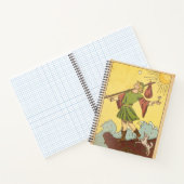 Der Fool Major Arcana Tarot Card Hund in Not Notizblock (Innenseite)