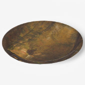 Der Forellenpool (1870) Artwork - Papierplatte Pappteller (Schrägansicht)