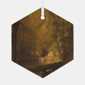 Der Forellenpool (1870) Kunstwerk - Ornament Aus Glas (Rückseite)