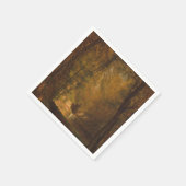 Der Forellenpool (1870) - Kunstwerk - Paper Napkin Serviette (Ecke)