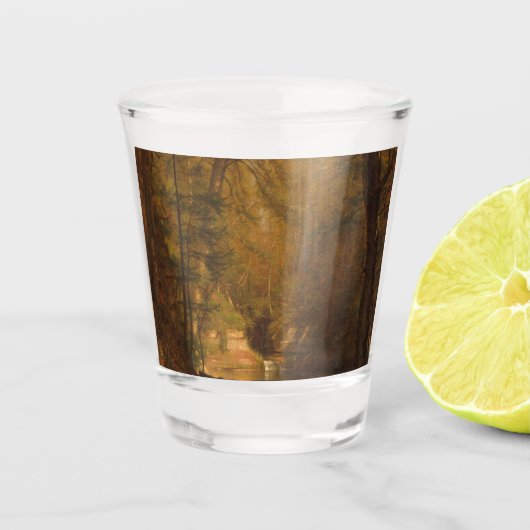 Der Forellenpool (1870) Kunstwerk - Shotglas Schnapsglas (Vorderseite)