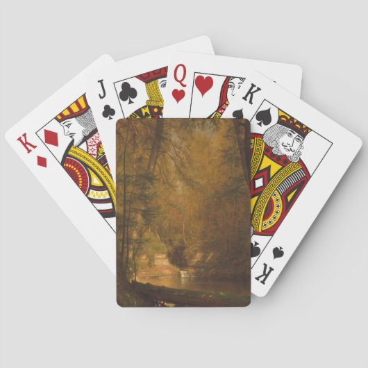 Der Forellenteich (1870) Kunstwerk - Spielkarten (Rückseite)