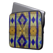 der Formhülsenlaptop des blauen Grüns coole Laptopschutzhülle (Vorderseite Links)