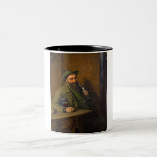 Der Förster (von Eduard von Grützner) Zweifarbige Tasse