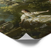 Der Fortschritt der Liebe: Das Treffen - Fragonard Poster (Ecke)