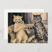 Der Fortschritt von Louis Wain Postkarte (Vorne/Hinten)