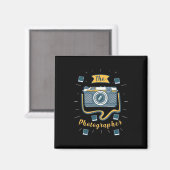 Der Fotograf Magnet (Vorderseite/Rückseite)