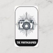 Der Fotograf Minimal Tarot Style Fotografy Visitenkarte (Vorderseite)