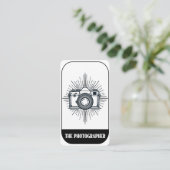 Der Fotograf Minimal Tarot Style Fotografy Visitenkarte (Stehend Vorderseite)