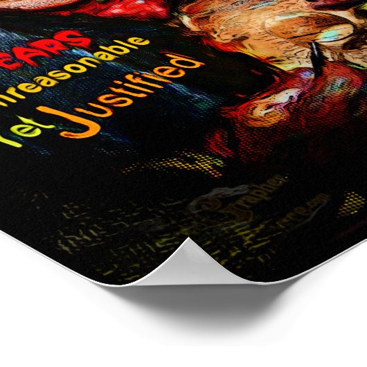 Der Fotograf mit dem Ursprung in Bizarre Poster (Ecke)