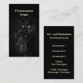 Der Fotograf -  Visitenkartenvorlage Visitenkarte (Vorne/Hinten)