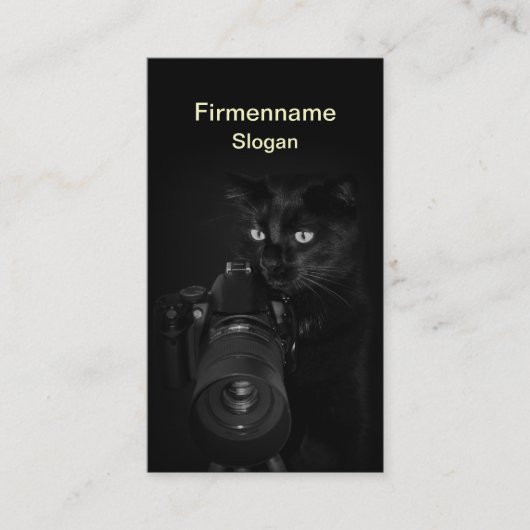 Der Fotograf -  Visitenkartenvorlage Visitenkarte (Vorderseite)