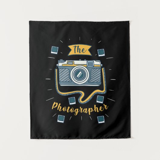 Der Fotograf Wandteppich (Vorderseite)