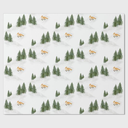 Der Fox Geschenkpapier (Flach)