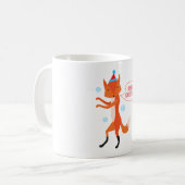 Der Fox sagt frohe Weihnachten! Kaffeetasse (Vorderseite Links)