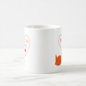 der Fox sagt i-Liebe Sie! Kaffeetasse (Mittel)