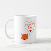 der Fox sagt i-Liebe Sie! Kaffeetasse (Links)