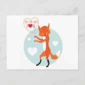 Der Fox sagt, ich Liebe dir! Postkarte (Vorderseite)