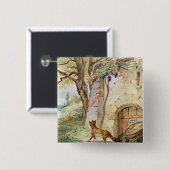 Der Fox und die Trauben, Illustration für Button (Vorne & Hinten)