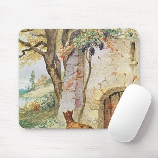Der Fox und die Trauben, Illustration für Mousepad (Mit Mouse)