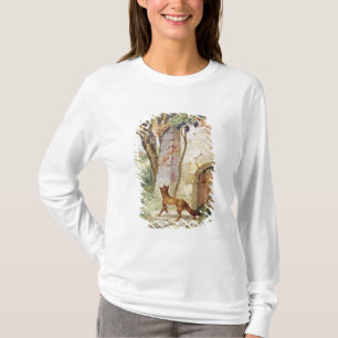 Der Fox und die Trauben, Illustration für T-Shirt