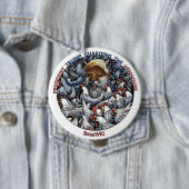 Der Fox unter den Hühnern Button (Beispiel)