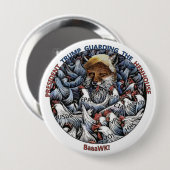 Der Fox unter den Hühnern Button (Vorne & Hinten)