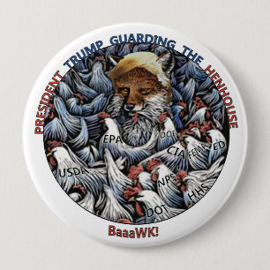 Der Fox unter den Hühnern Button