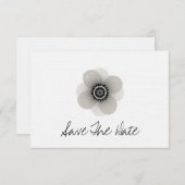 Der französische Anemone Wedding rettet das Datum Save The Date (Vorne/Hinten)