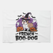 Der französische Boohund � die Spookiest Pup Geschirrtuch (Horizontal)