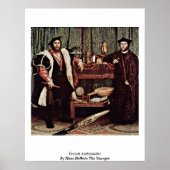 Der französische Botschafter von Hans Holbein ist Poster (Vorne)
