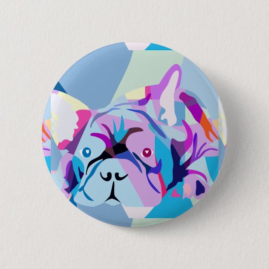 Der französische Bulldog Button (Vorderseite)