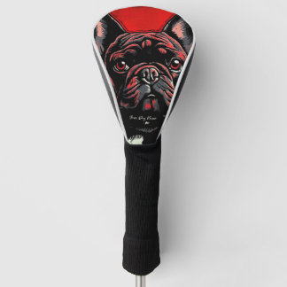Der französische Bulldog-Hund, Red and Black 004 - Golf Headcover