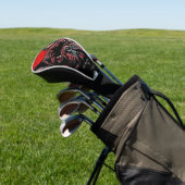 Der französische Bulldog-Hund, Red and Black 004 - Golf Headcover (In SItu)