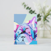 Der französische Bulldog Postkarte (Stehend Vorderseite)