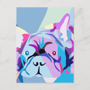 Der französische Bulldog Postkarte