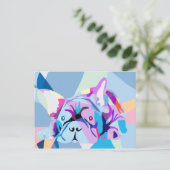 Der französische Bulldog Postkarte (Stehend Vorderseite)