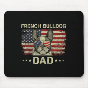 Der französische Bulldog-Vater Hund liebt die amer Mousepad