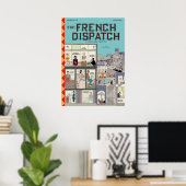 Der französische Dispatch Poster (Heimbüro)