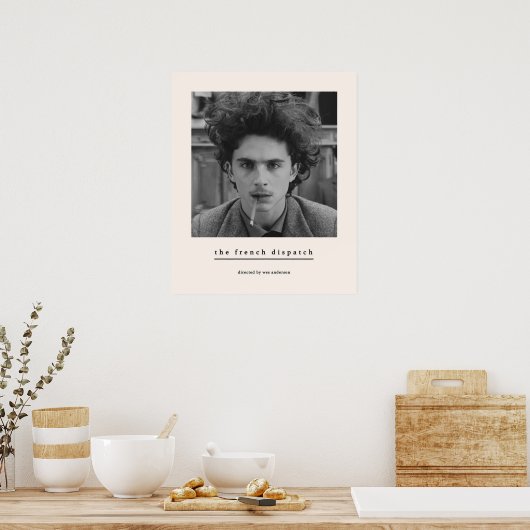 Der französische Dispatch Wes Anderson Timothee Ch Poster (Küche)