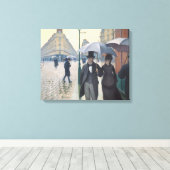 Der französische Impressionismus | Paris Ein Regen Leinwanddruck (Insitu (Holzboden))